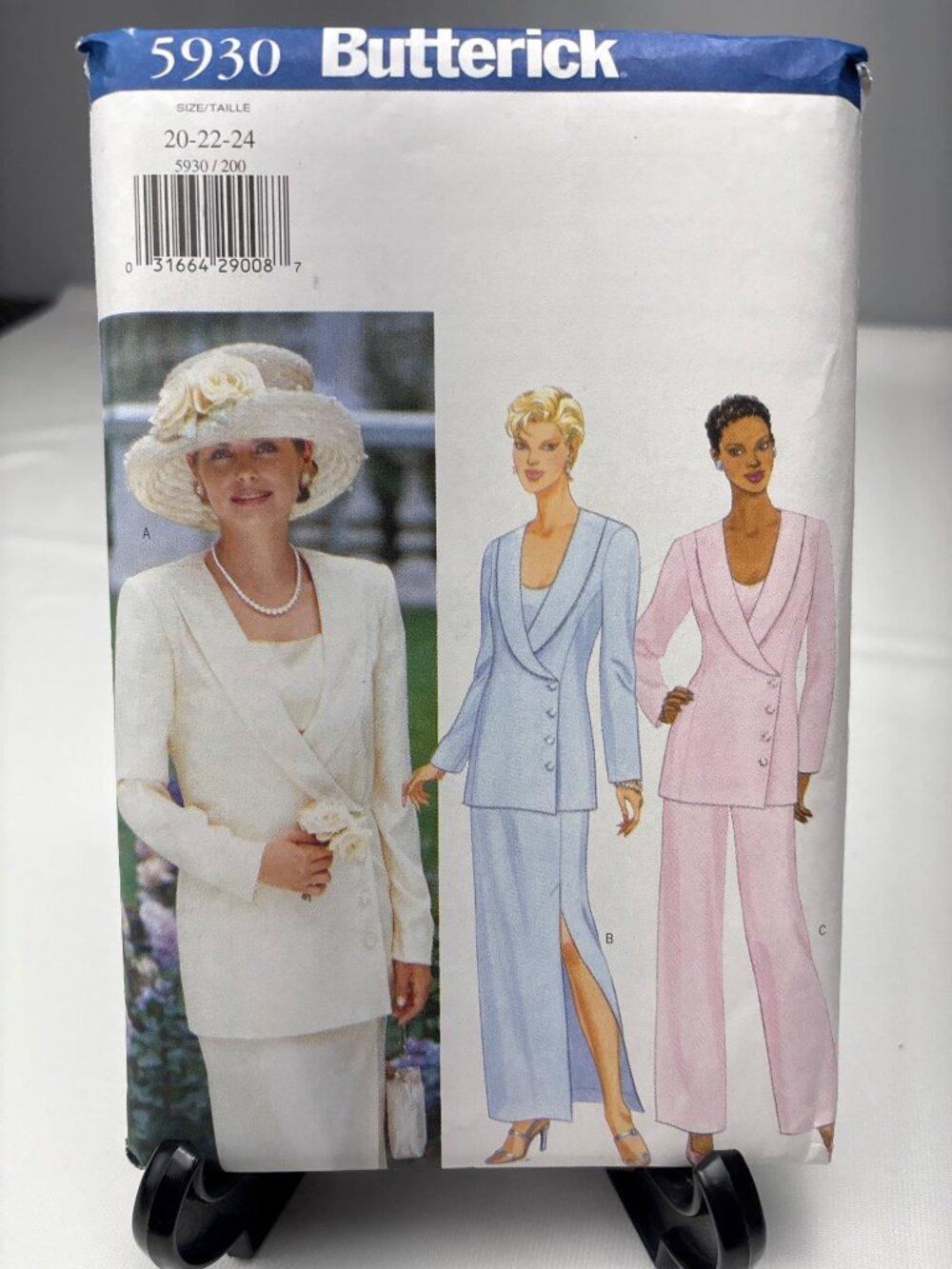 Butterick 5930 Misses Size 20-22-24 Sewing Pattern Uncut Classic Wardrobe